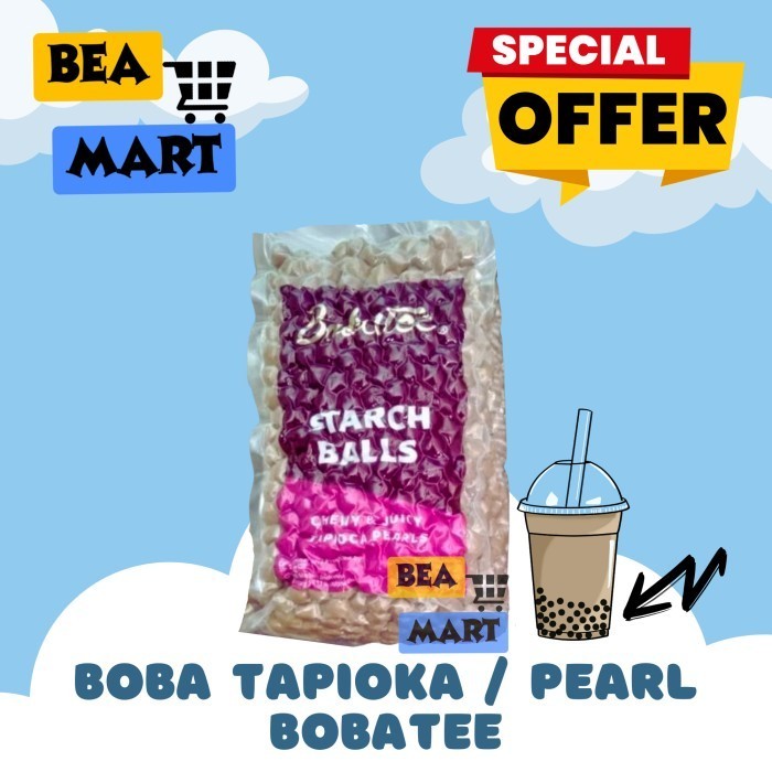 

Bobatee 1 kg | Topping MinumanBoba Bubble Tapioka Pearl 1kg Premium