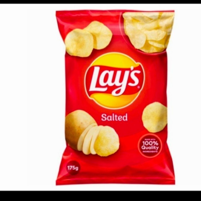 

lay's salted chips 175gr potato keripik kentang