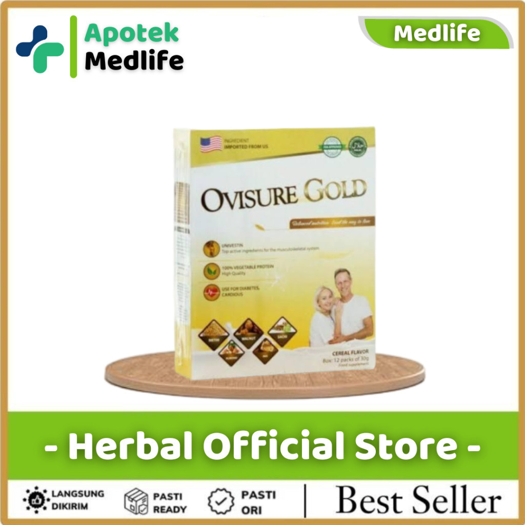 

Ovisure Gold Milk Susu Kesehatan Persendian Vitamin Nyeri Sendi & Tulang Original USA