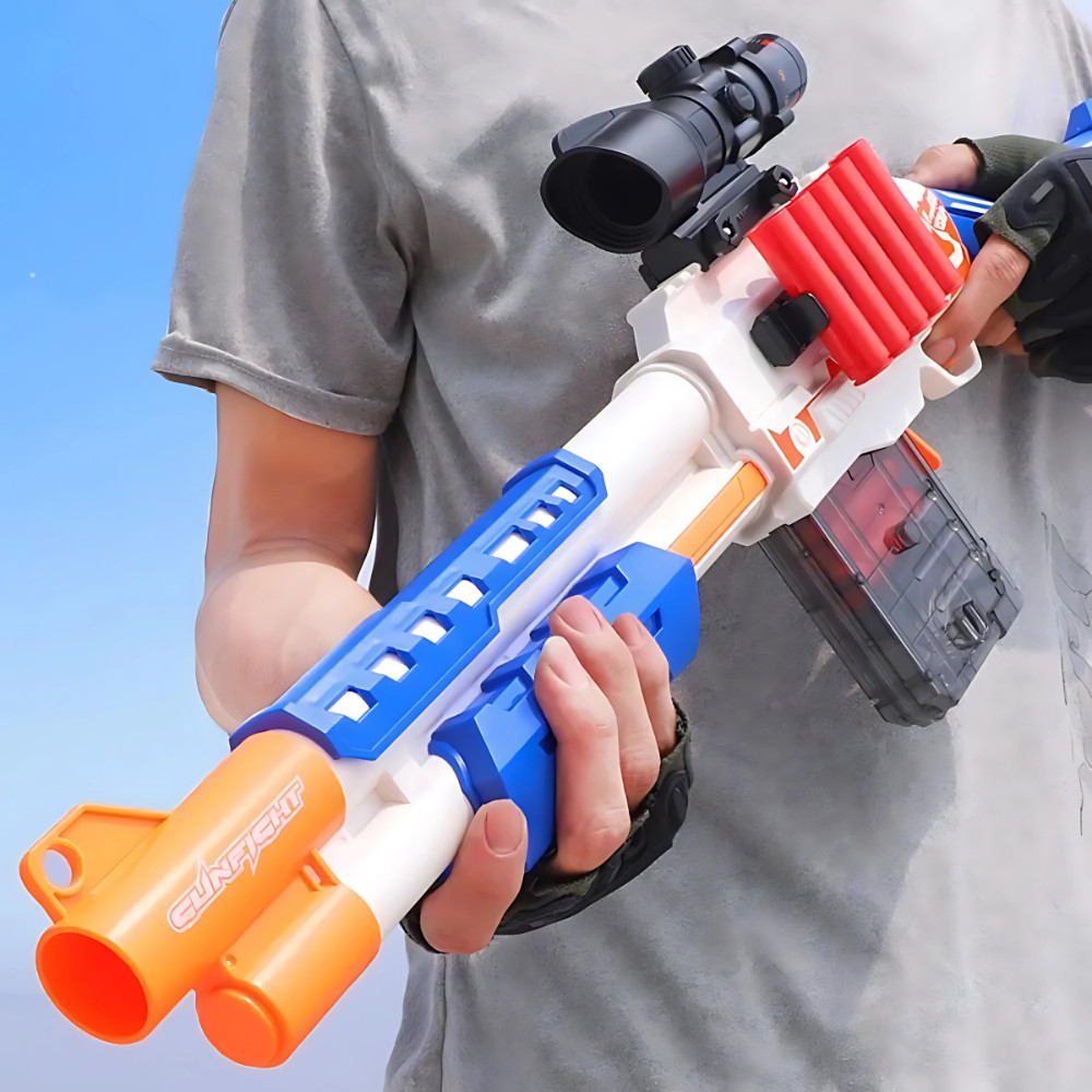 Toy Studio Mainan Pump Shotgun Toy Blaster Soft Bullet EVA Bullet Karet Shell Eject Ejeksi Peluru