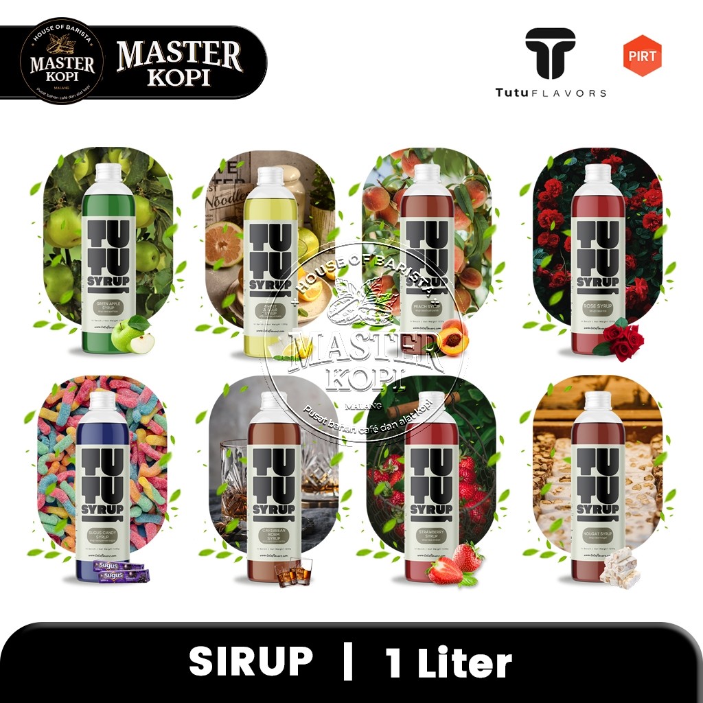 

Sirup Tutu Syrup 1 Liter Minuman Aneka Rasa High Quality Fruit Syrup Tutu Flavors Botol