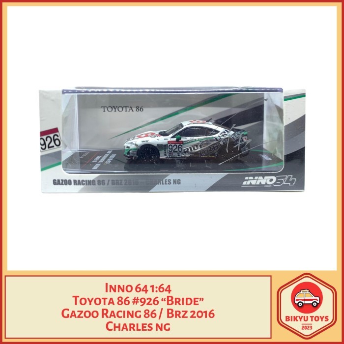 Inno 64 1:64 Toyota 86 #926 “Bride” Gazoo Racing 86 /  Brz 2016 Charles ng