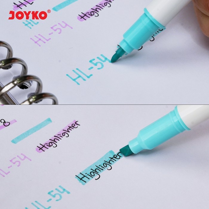 

Joyko Highlighter HL-54 1 Set Isi 6Pcs Dual Tip / Penanda 6 Warna Pastel Color Lucu Unik