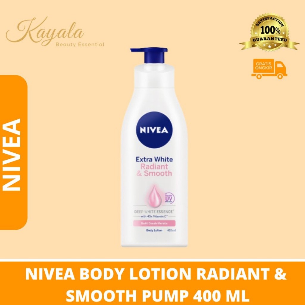 NIVEA BODY LOTION RADIANT & SMOOTH PUMP 400 ML