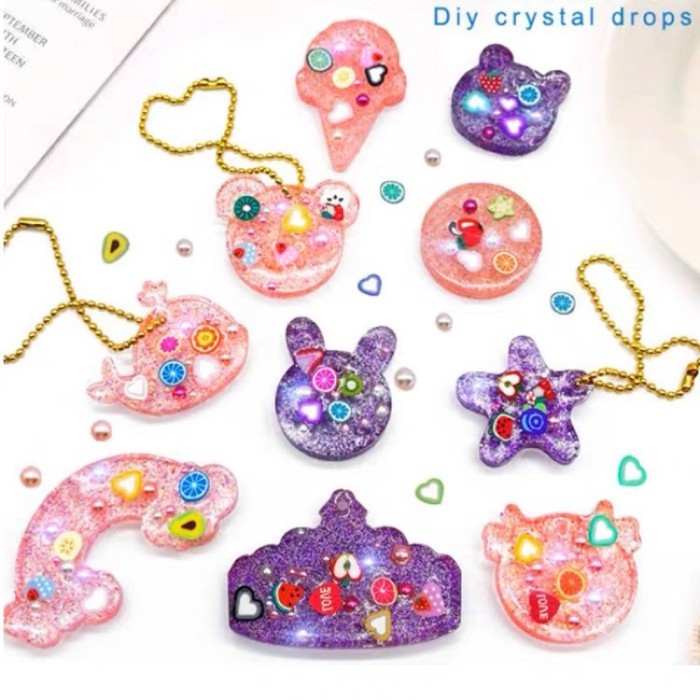 Mainan DIY anak gantungan kunci prakarya membuat gantungan DIY