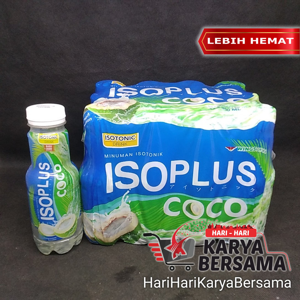 

ISOPLUS MINUMAN COCO ISOTONIC PER PACK ISI 12'S X 350ML