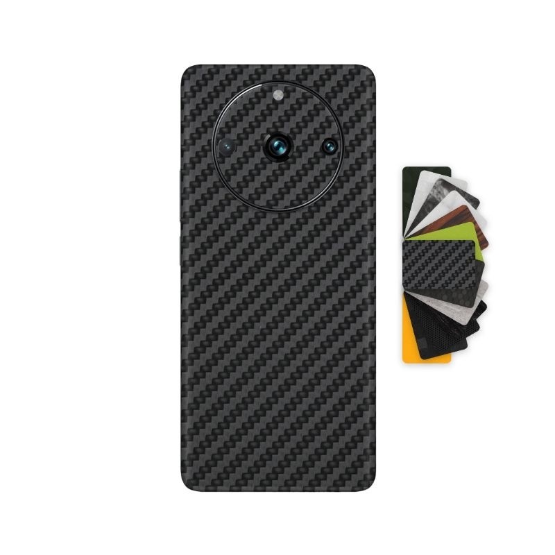 iSticker Garskin Garskin Skin Carbon Black Realme 12 11 10 10i 9 9i 8 8i 7 7i 6 5 5i 3 Pro Plus anti