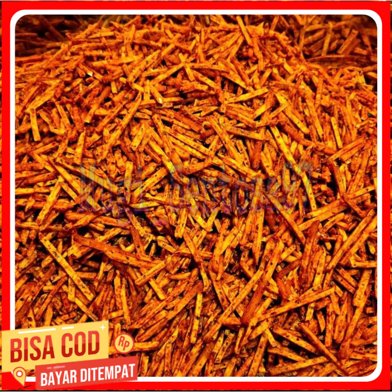 

1 Kg stik talas pedas daun jeruk tasreng pedas
