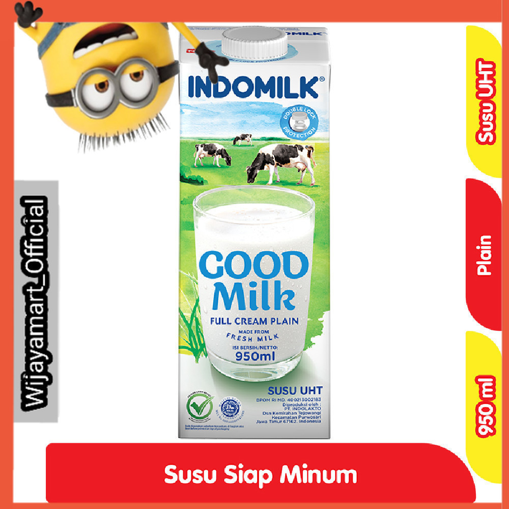 

Indomilk Susu UHT Full Cream Kotak 950 ml