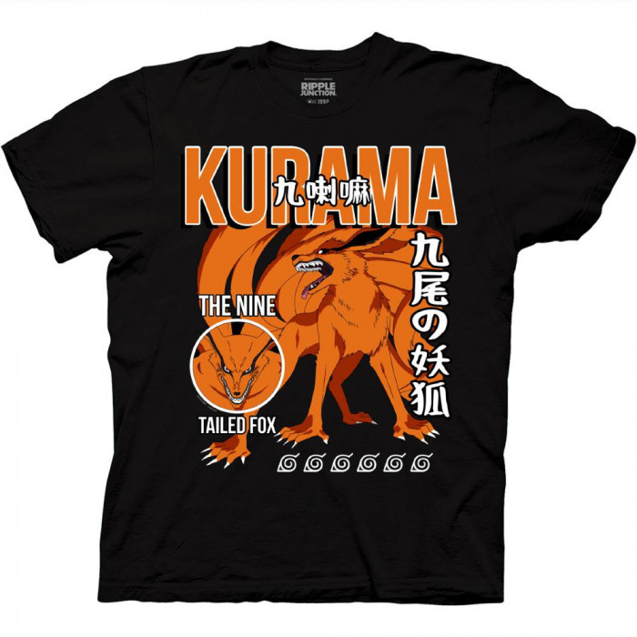 KAOS DEWASA Naruto Shippuden Kurama The Nine Tail Fox T-Shirt
