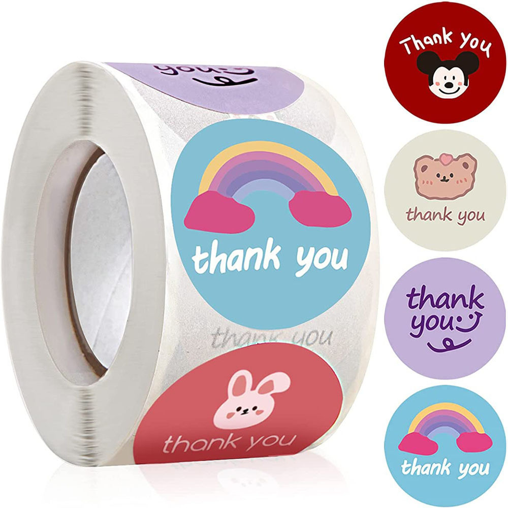 

AFM Sticker Jualan Thank You 500 Label Stiker Terima Kasih Motif Beraneka Ragam Cantik