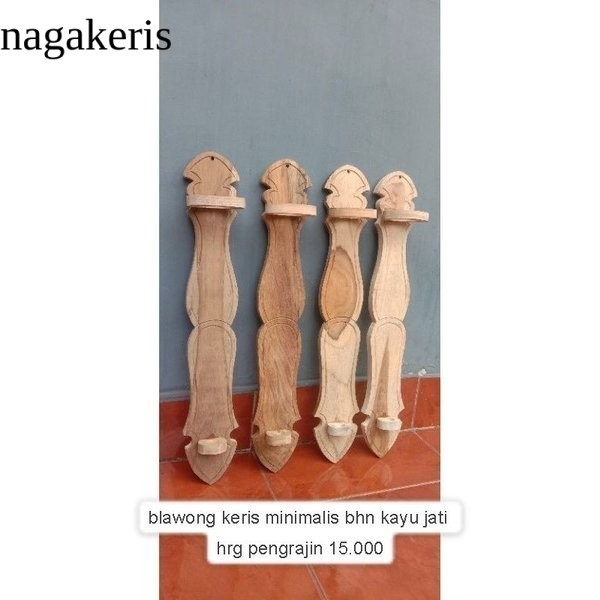 

blawong keris minimalis bhn kayu jati TP termurah