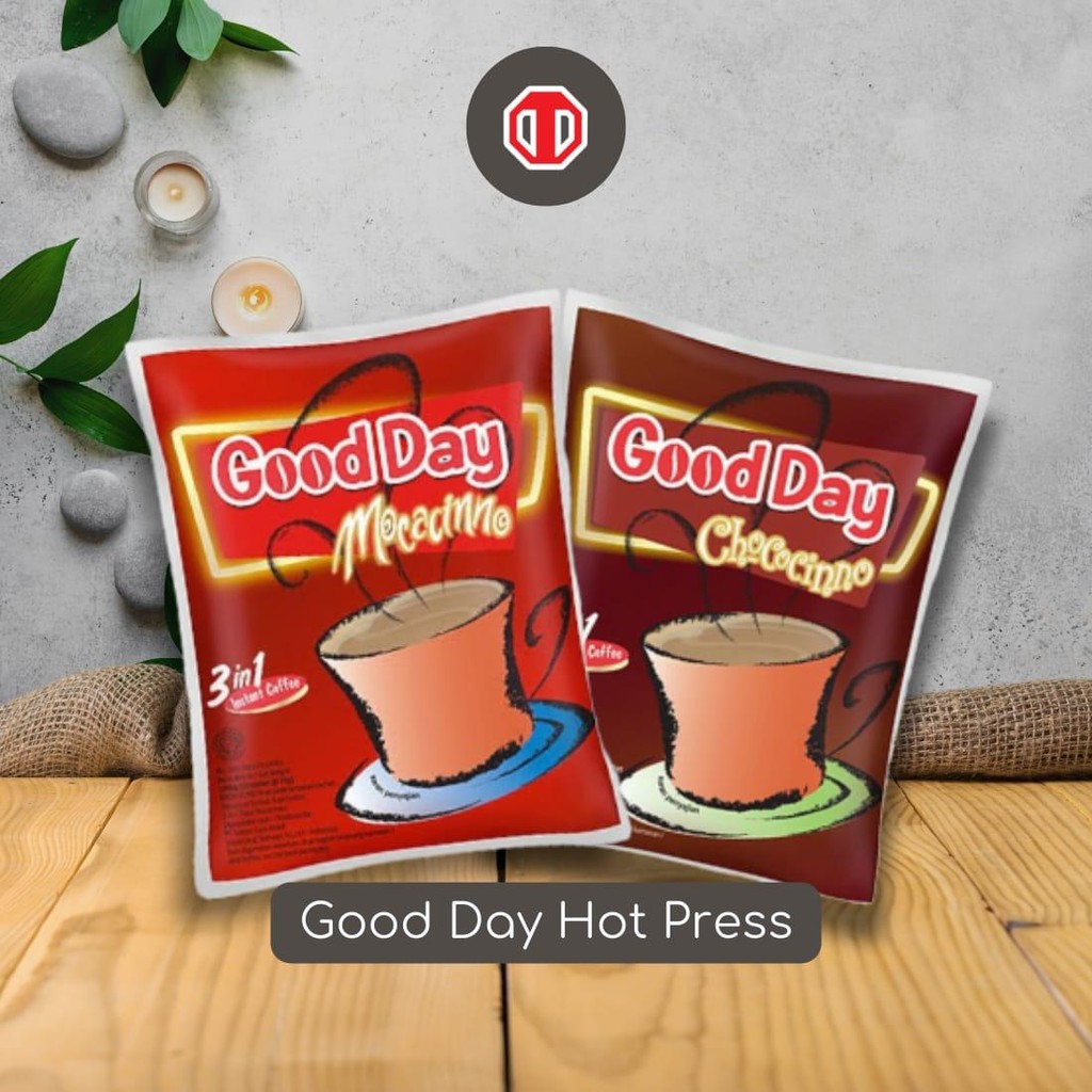 

GOOD DAY HOT PRESS 1 RTG ISI 10 BIJI-KOPI HOT KRIM COKELAT LEZAT