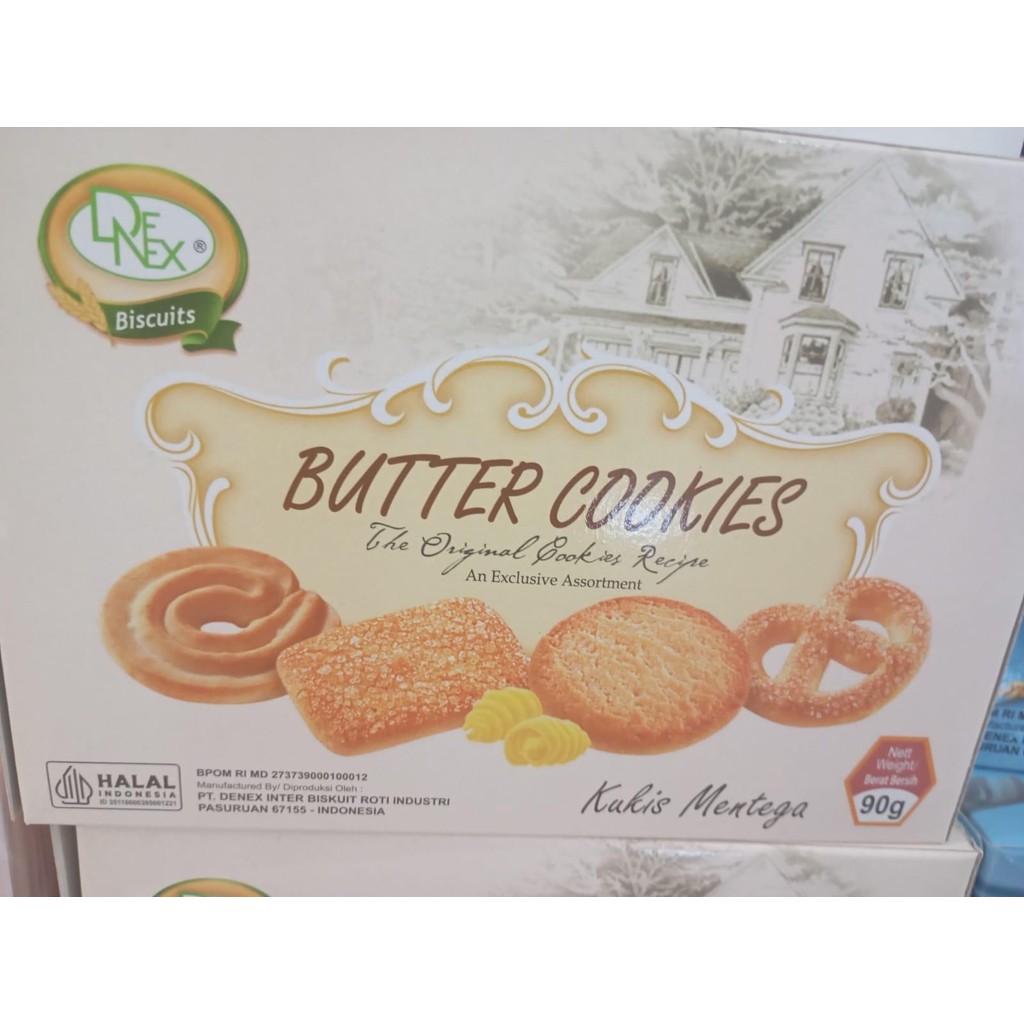 

DENEX BUTTER COOKIES 90 GRAM 1 LSN ISI 12 KOTAK LEBIH MURAH