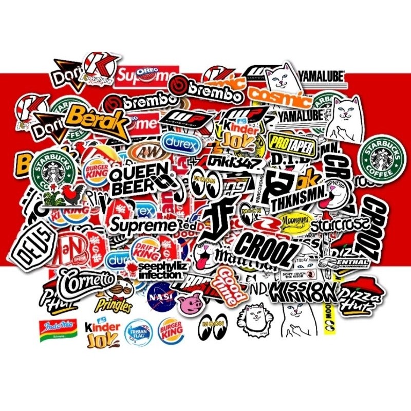 

STICKER AESTHETIC ISI STICKER RANDOM STICKER APPAREL STICKER BAND ANTI AIR UNTUK LAPTOP CASE TUMBLER KOPER HP HELM
