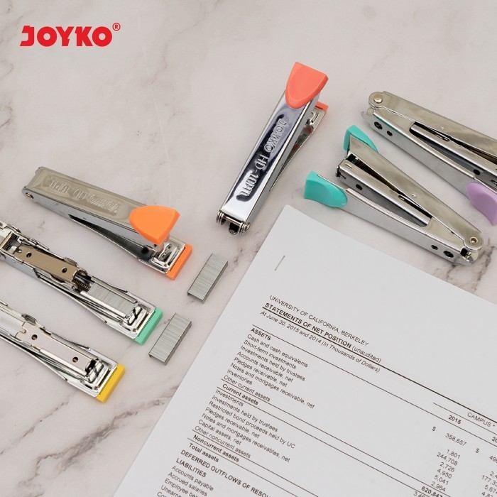 

STAPLES STAPLER JOYKO PASTEL HD-10PTL | STAPLER MENGGUNAKAN ISI STAPLES KECIL NO.10