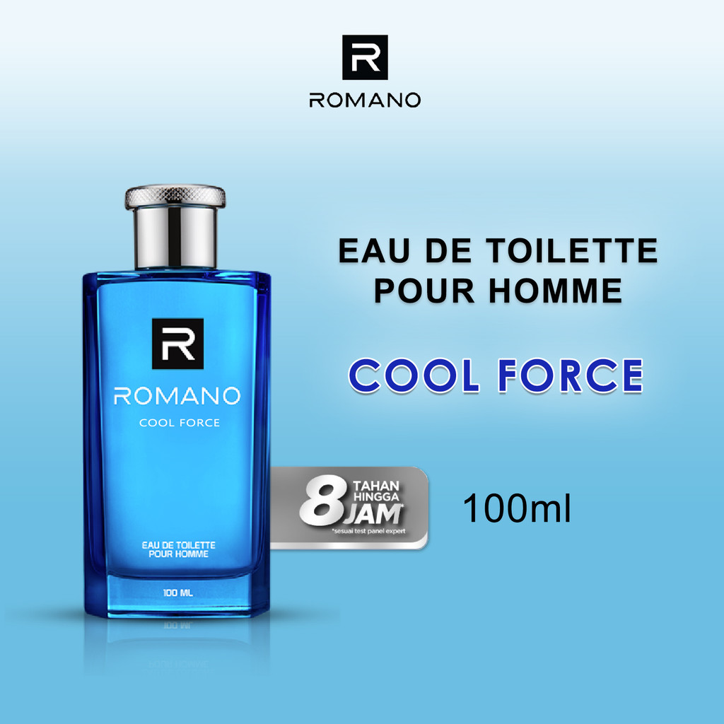 Romano Eau De Toilette Cool Force 100 ML Wangi Tahan Lama Parfum Laki Laki
