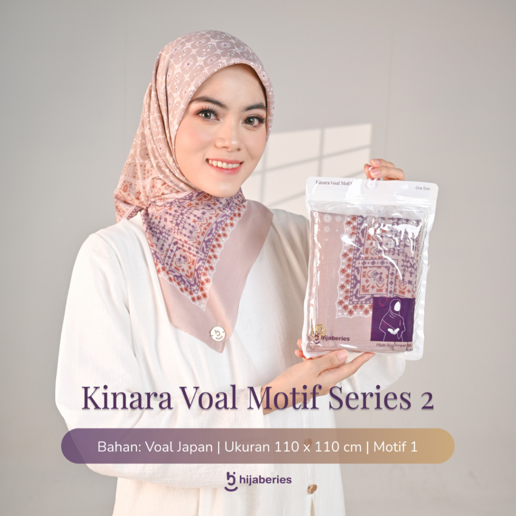 [COD] Paket Usaha 10 pcs Kinara Voal Motif Hijaberies - Paket Usaha Kerudung Hijab Segiempat Motif H
