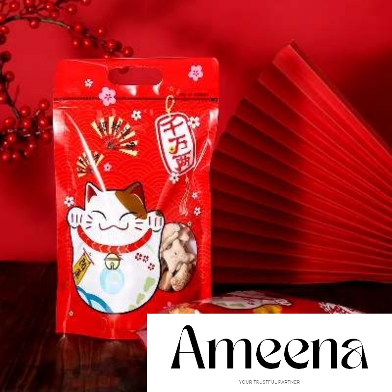 5 Pcs Plastik Ziplock edisi Natal Christmas Imlek/ Ziplock Bag- Plastik zipper packaging makanan coo