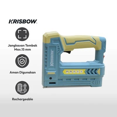 

Krisbow Cordless Staple Gun 6-15 mm | Staples Tembak