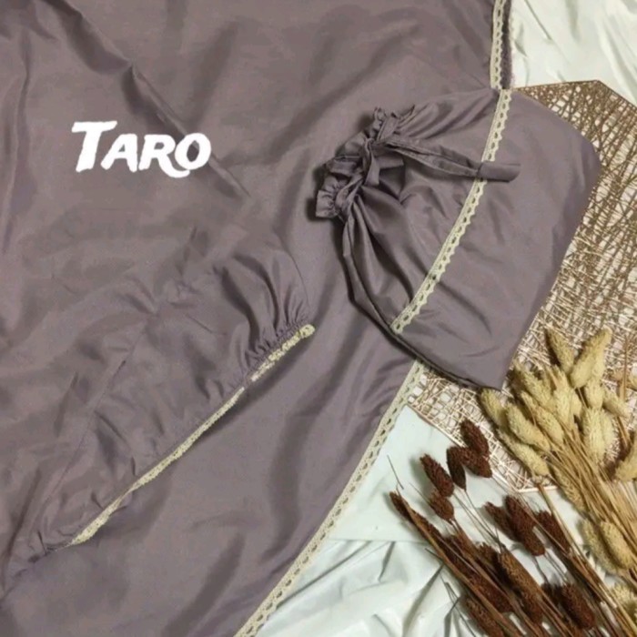 TASBIYA mukena dewasa jumbo katun mukena bali polos travel renda murah - NAYARA MAUVE