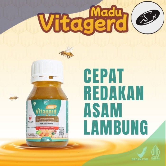 

HDN MADU VITAGERD - Membantu Atas Sakit Maag Asam Lambung Mual Gerd dan Masalah