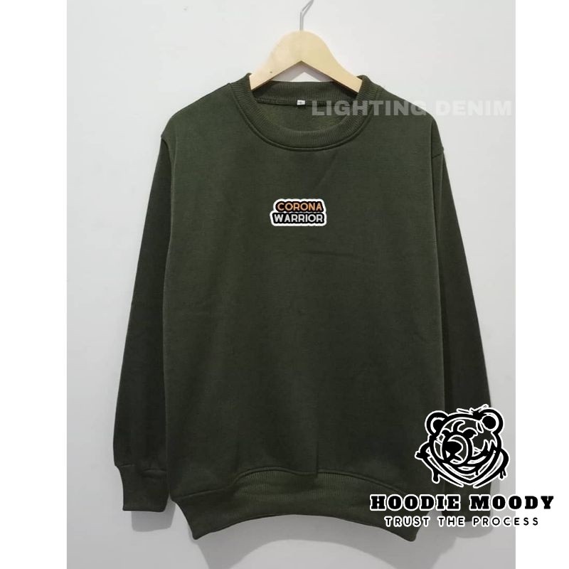 crewneck pria Original crewneck wanita Hitam sweater crewneck pria crewneck unisex oversize