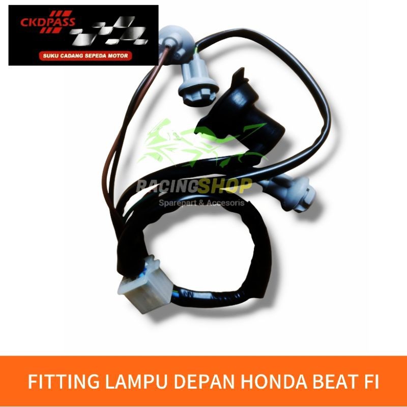 Fiting Fitting Lampu depan beat Fi Kabel lampu depan beat fi