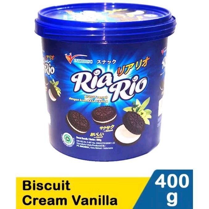 

Biskuit Inkubisc Ria Rio Krim Vanila 400grm - Wafer, Makanan, Cemilan, Cookies, Snack, Vanilla, Susu Bucket Cream Camilan