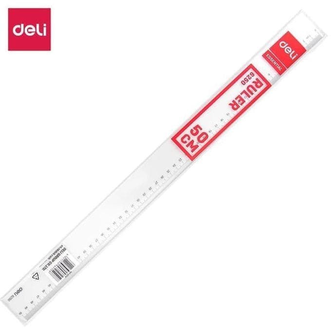 

PENGGARIS MISTAR PLASTIK TEBAL DELI 50 CM 6250 PLASTIC RULLER
