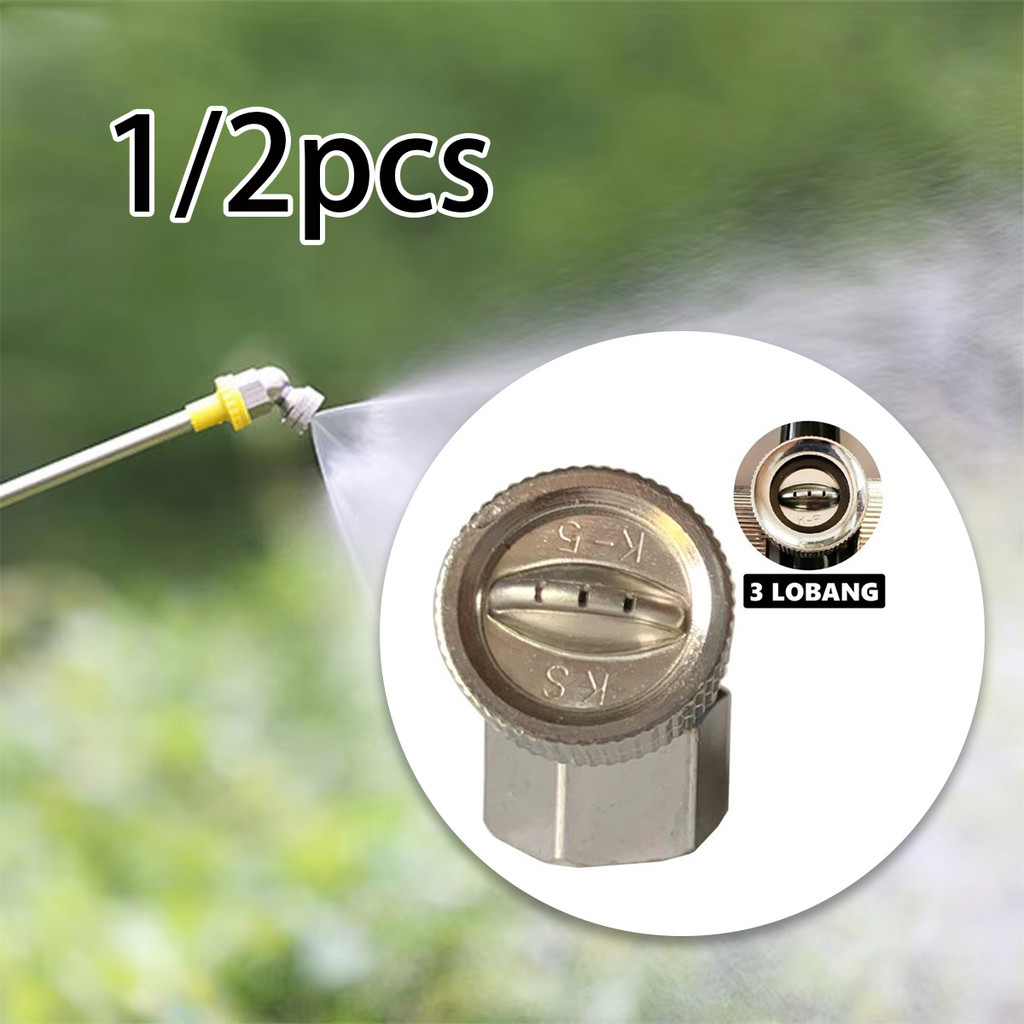[1/2Pcs] K5 Nozzle Tangki Semprot 3 Kuningan Multifungsi Nozzle Kabut Sprayer Tinggi Pertanian Spuye
