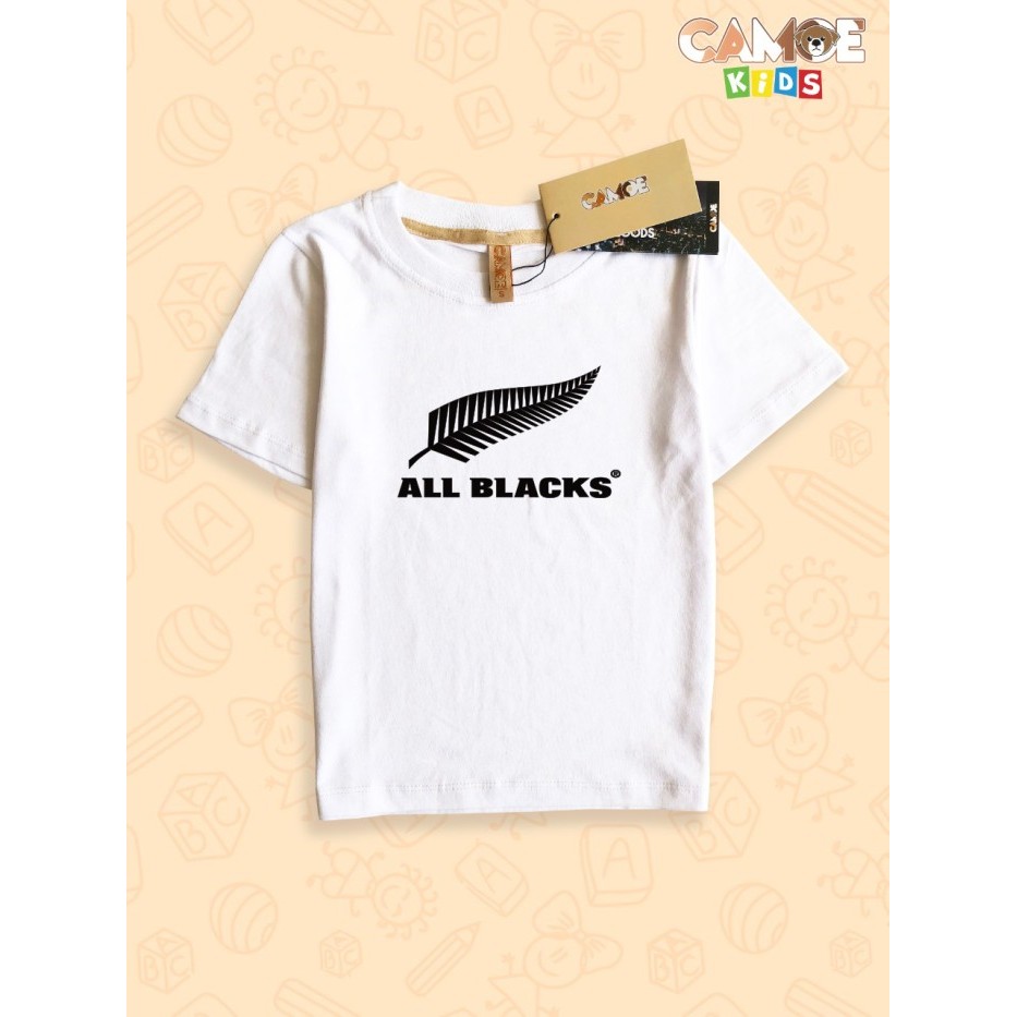 Kaos Baju anak Kids All black rugby team player