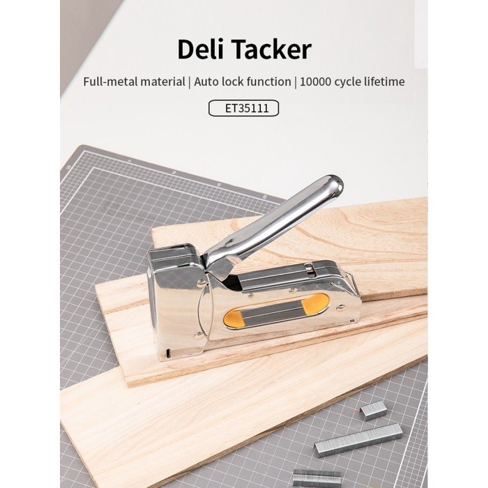 

BobomartX Gun Tacker DELI Stapler Tembak Metal Besar - ET35111