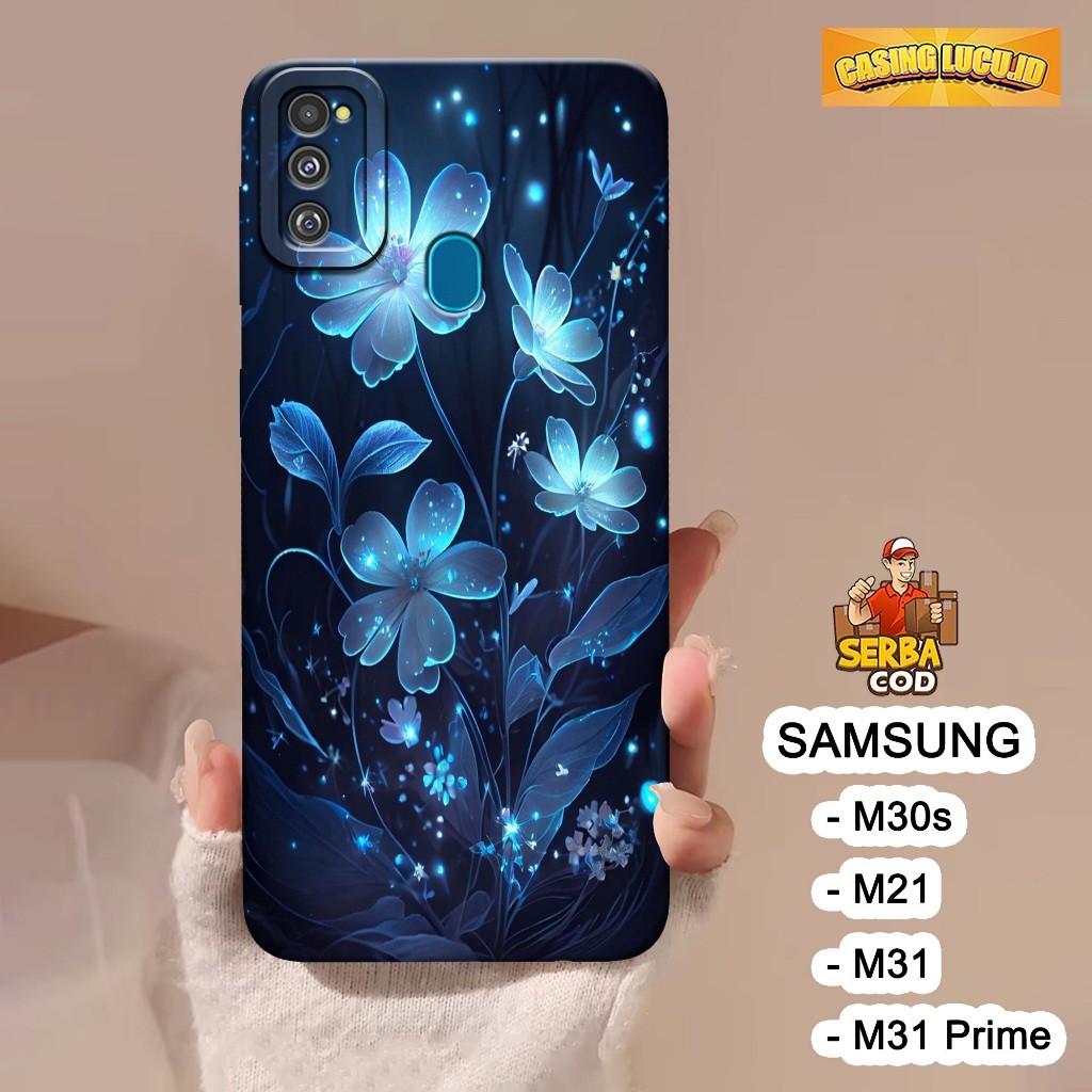Case Pro Camera Samsung M30s / M21 / M31 / M31 Prime - Fashion Case Bunga - Casing Hp - Softcase Pro