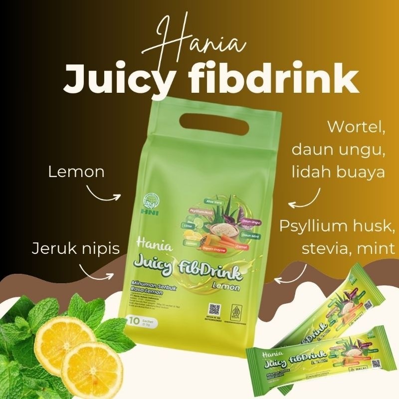 

Hania Juicy Fibdrink Lemon HNI .
