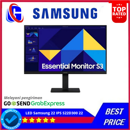 Monitor LED Samsung 22 IPS S22D300 22" Inch FHD TN 100Hz HDMI - LS22D300EAEXXD