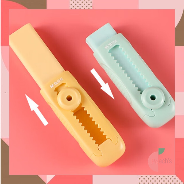 

PEACHs - S5998 Penghapus Mekanik / Hapusan Mekanik Warna Lucu Tidak Meninggalkan Serpihan / Sliding Eraser / Push Eraser / Eraser