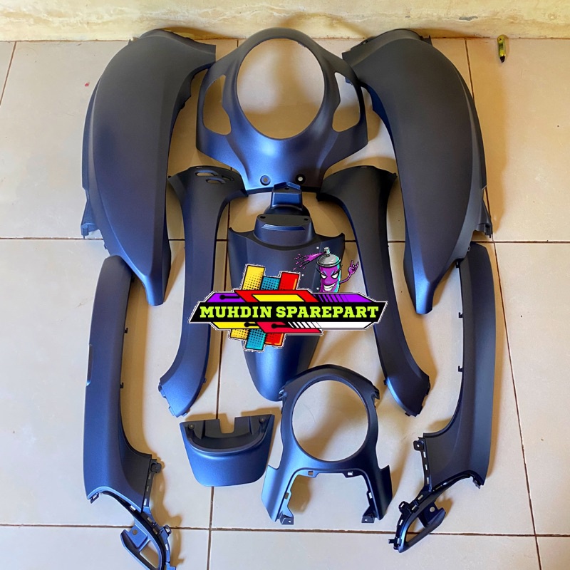 Full set body halus scoopy new prestige K2F biru dof 2021/2022/2023 original