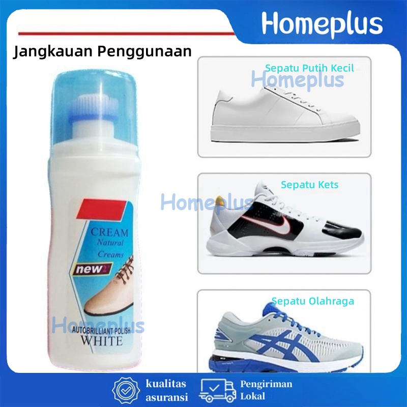 HomePlus Pembersih Pemutih Sepatu Cairan Pembersih dan Pemutih Sepatu Ajaib Semir Sepatu Cairan Pemu