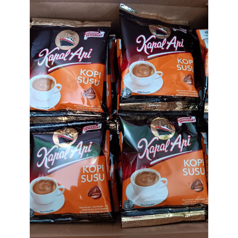 

Kapal Api 1Renceng isi 10sachet Kopi susu