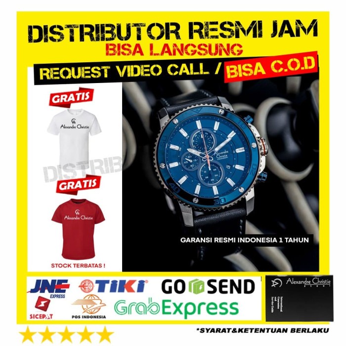 jam tangan alexandre christie ac6509 6509 ac6509 garansi resmi