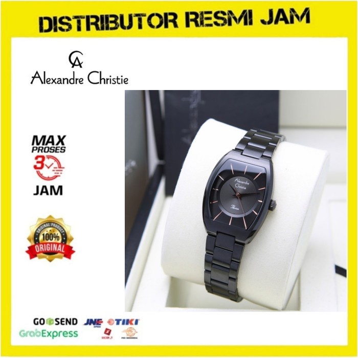 JAM TANGAN WANITA ALEXANDRE CHRISTIE AC 2980 / AC2980 ORIGINAL - Full Black