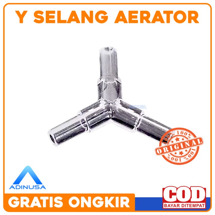 KONEKTOR Y SELANG AERATOR SAMBUNGAN PEMBAGI UDARA AQUARIUM AQUASCAPE