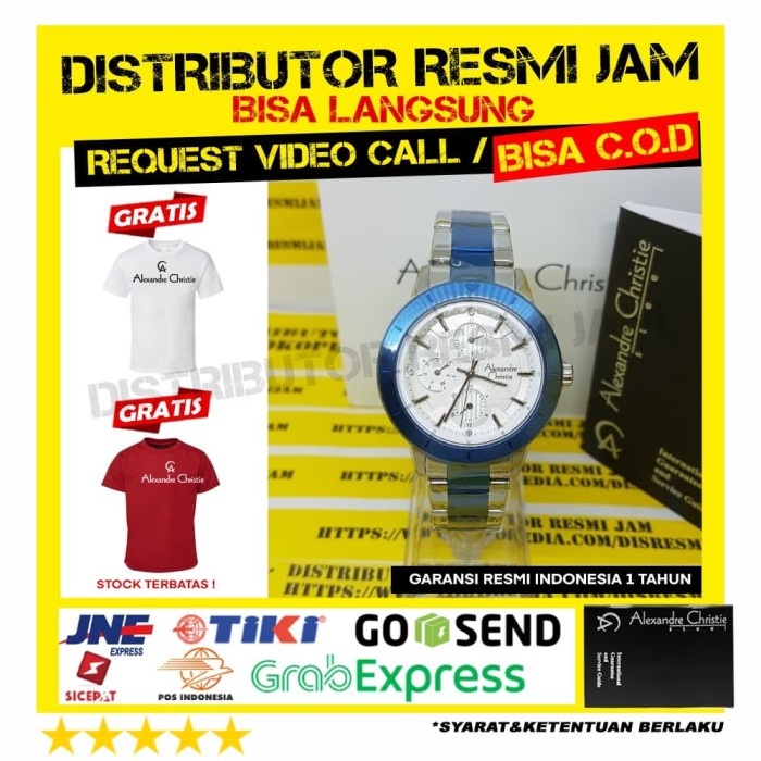 JAM ALEXANDRE CHRISTIE AC2823BF 2823BF AC2823 GARANSI RESMI 12 BULAN