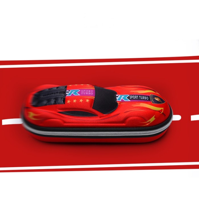 

[Promo] Tempat Kotak Pensil Tepak 3D Timbul Hardtop Pencil Case PC0016 - Merah