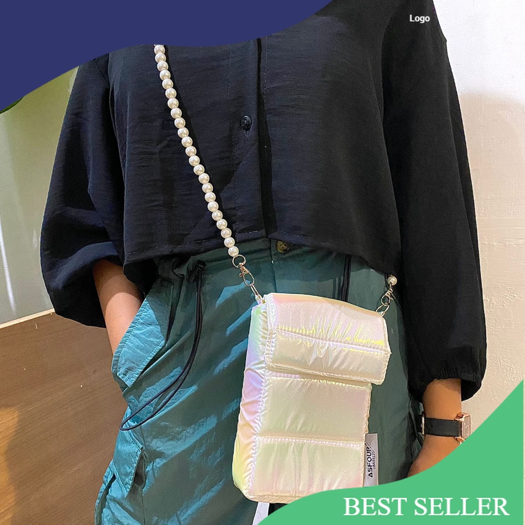 ASFOUR - Pocket Puffy PUFFY SLINGPHONE | TAS SELEMPANG HP WANITA Tas Wanita Puffy Bag Mini Puffy/Rap