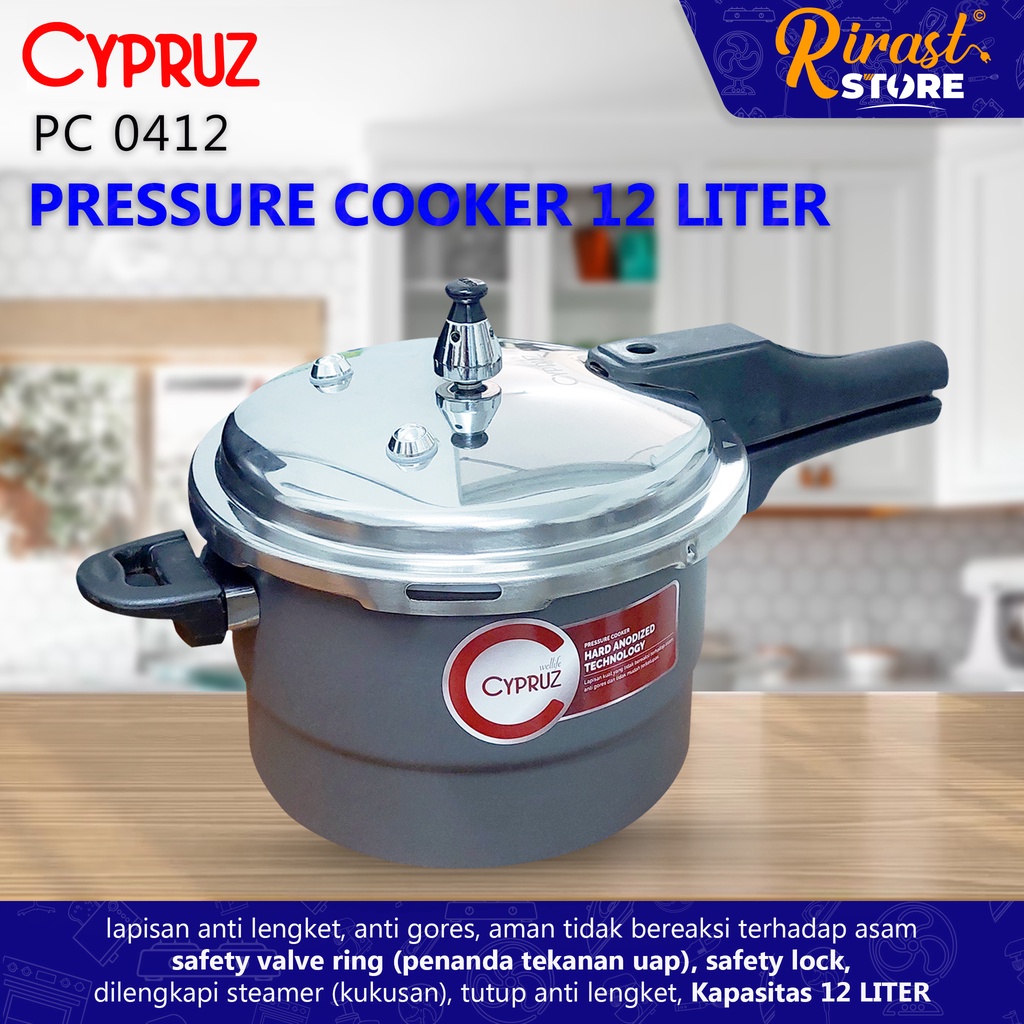 Panci Presto NIKO Pressure Cooker 12 Liter PC-0412