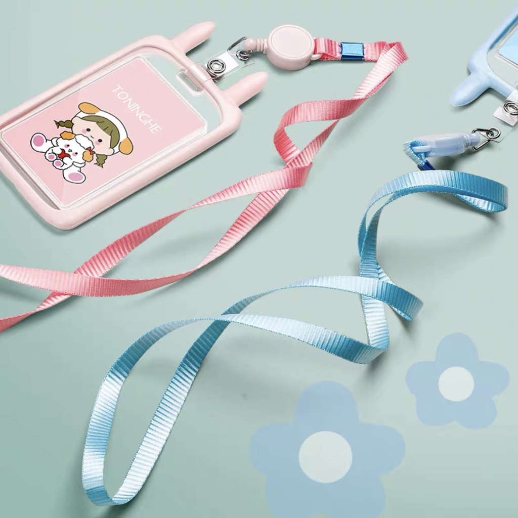 

9A. Name Tag ID Card Holder Gantungan Kartu Lucu Gambar Kartun Karakter / Kalung Kartu untuk Anak