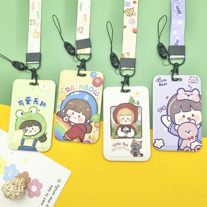

LANYARD ID CARD LUCU / ASTRONOT / CUTE GIRL / CUTE BOY - ASTRO WHITE