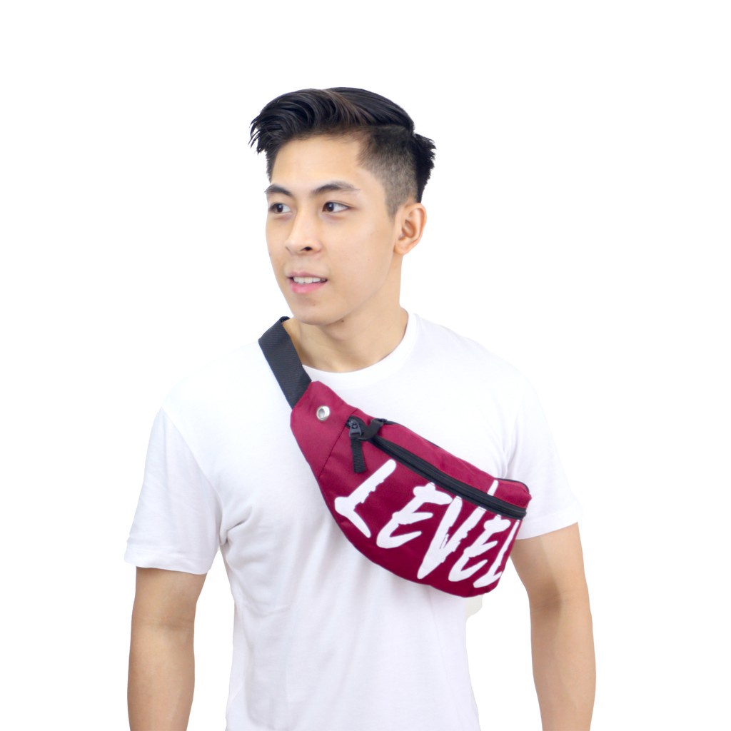 TAS SELEMPANG PINGGANG TAS KS LEVEL WAISTBAG ADD TAS SELEMPANG WANITA FASHION DISTRO KEREN